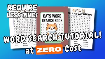 How to Make Money Selling Word Search Books on Amazon KDP (Step-By-Step)