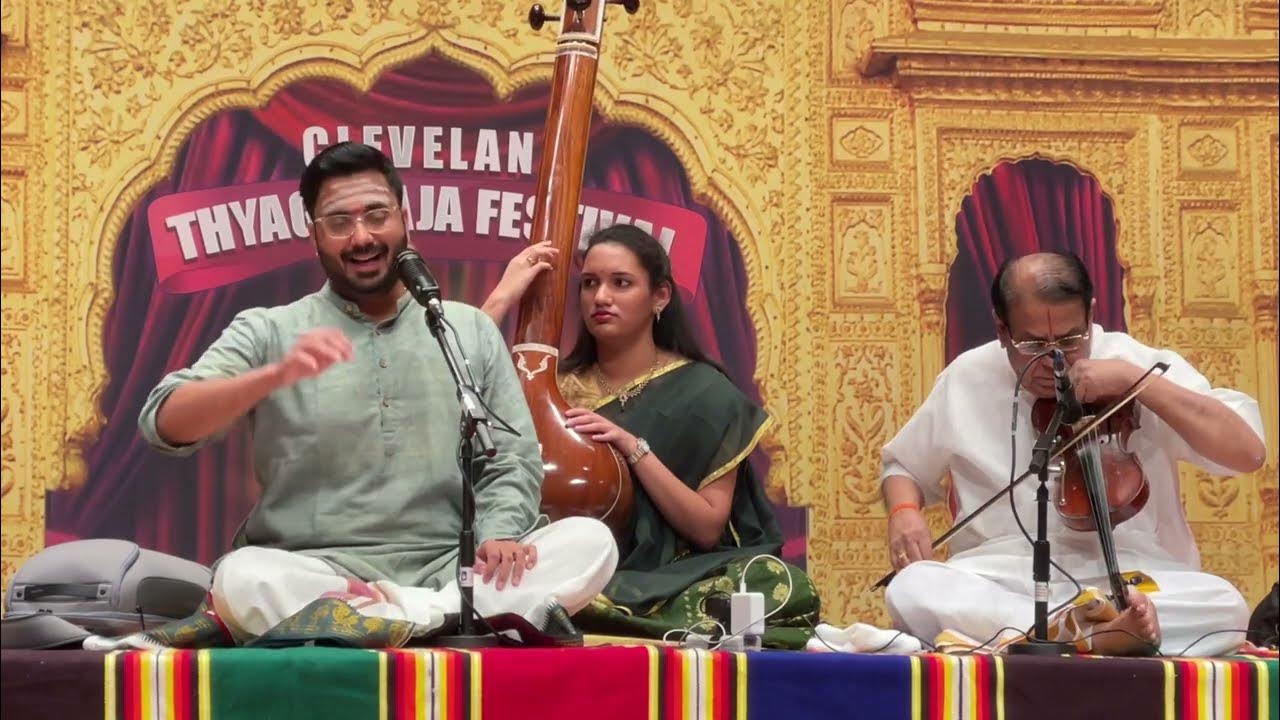Kalyani Raga Alapana K.BHARATH SUNDAR CLEVELAND THYAGARAJA ARADHANA 2023 YouTube