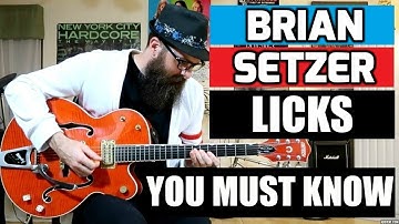 Brian Setzer Licks You Must Know - w/tabs