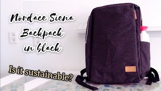 Nordace Siena Smart Backpack in black  Review  is it sustainable?