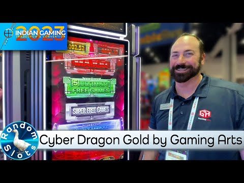 Cyber Dragon Gold Slot Machine by Gaming Arts at #IGTC2023
