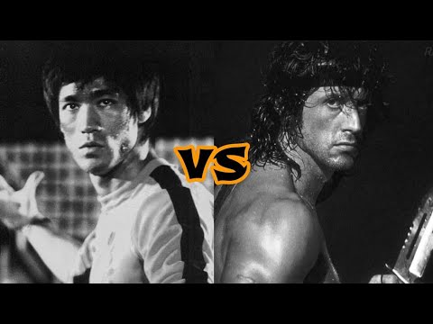 BRUCE LEE vs JOHN RAMBO (Sylvester Stallone) - Edit