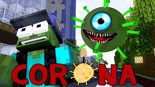 Monster School CORONA LOCKDOWN CHALLENGE Minecraft Animation