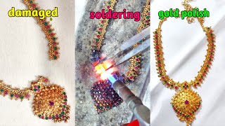 gold plating 💎 | gold electro plating process 😲 | electronic gold plating | jewelry repair 🔥