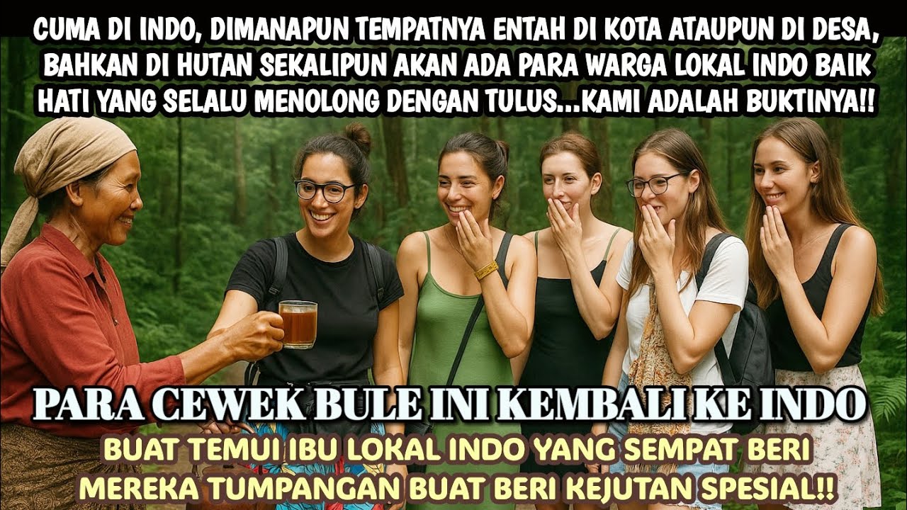 6 CEWEK BULE BALIK LAGI KE INDO BUAT KASIH KEJUTAN KE SEORANG IBU LOKAL! #kisah #kisahnyata #bule