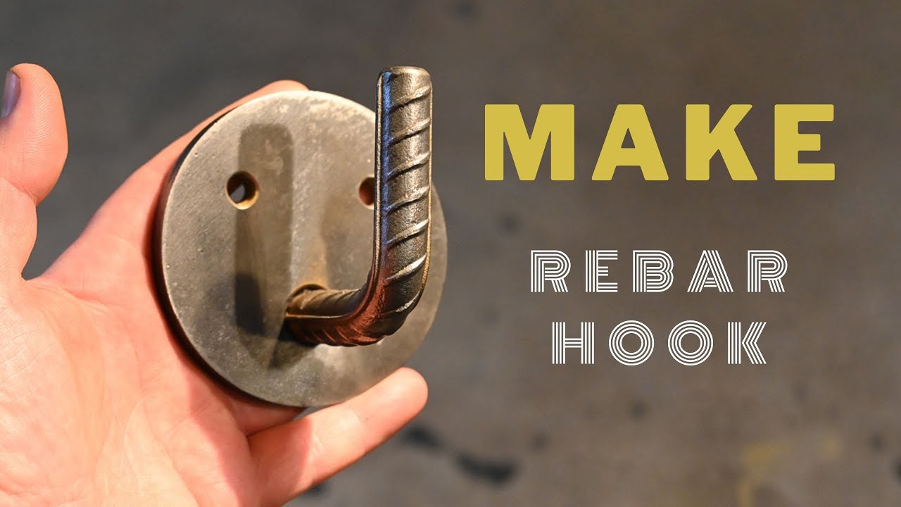 Turned Scrap Metal into a Cool HOOK ! DIY REBAR HOOK. 