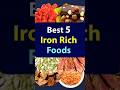 Top 5 Iron Rich Foods | Best Iron Foods for Anemia & Iron Defficiency #ironrichfoods