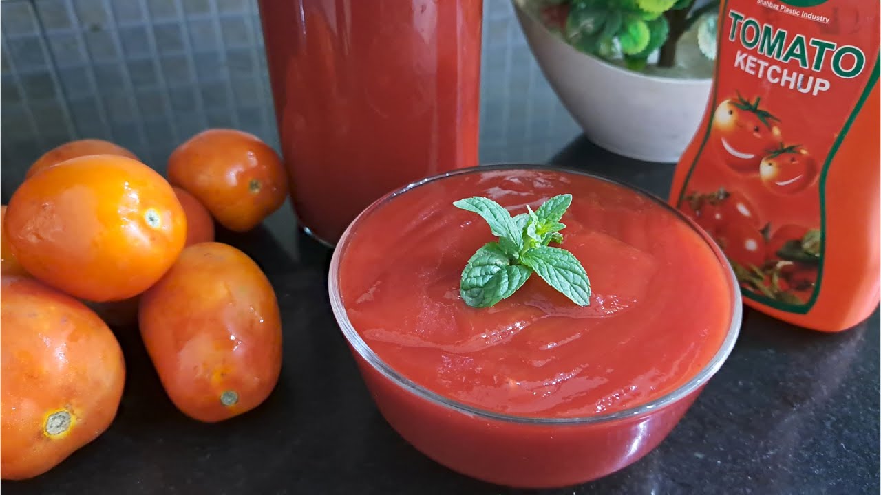 Chemical Sa Pak Ghar Ka Bana Hua Tomato Katchup - 100% Perfect Katchup ...