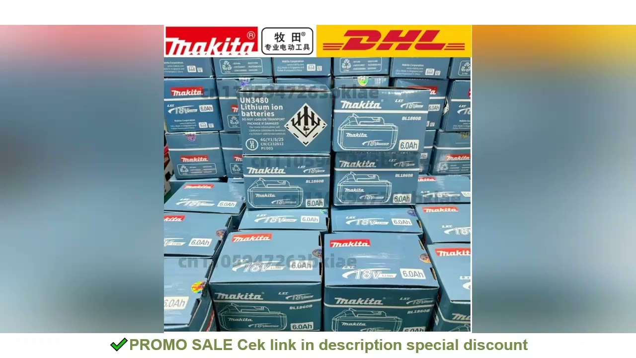 Original makita 18v battery Rechargeable Power Tool makita 18v Battery, Replaceable 5Ah/6Ahbattery L