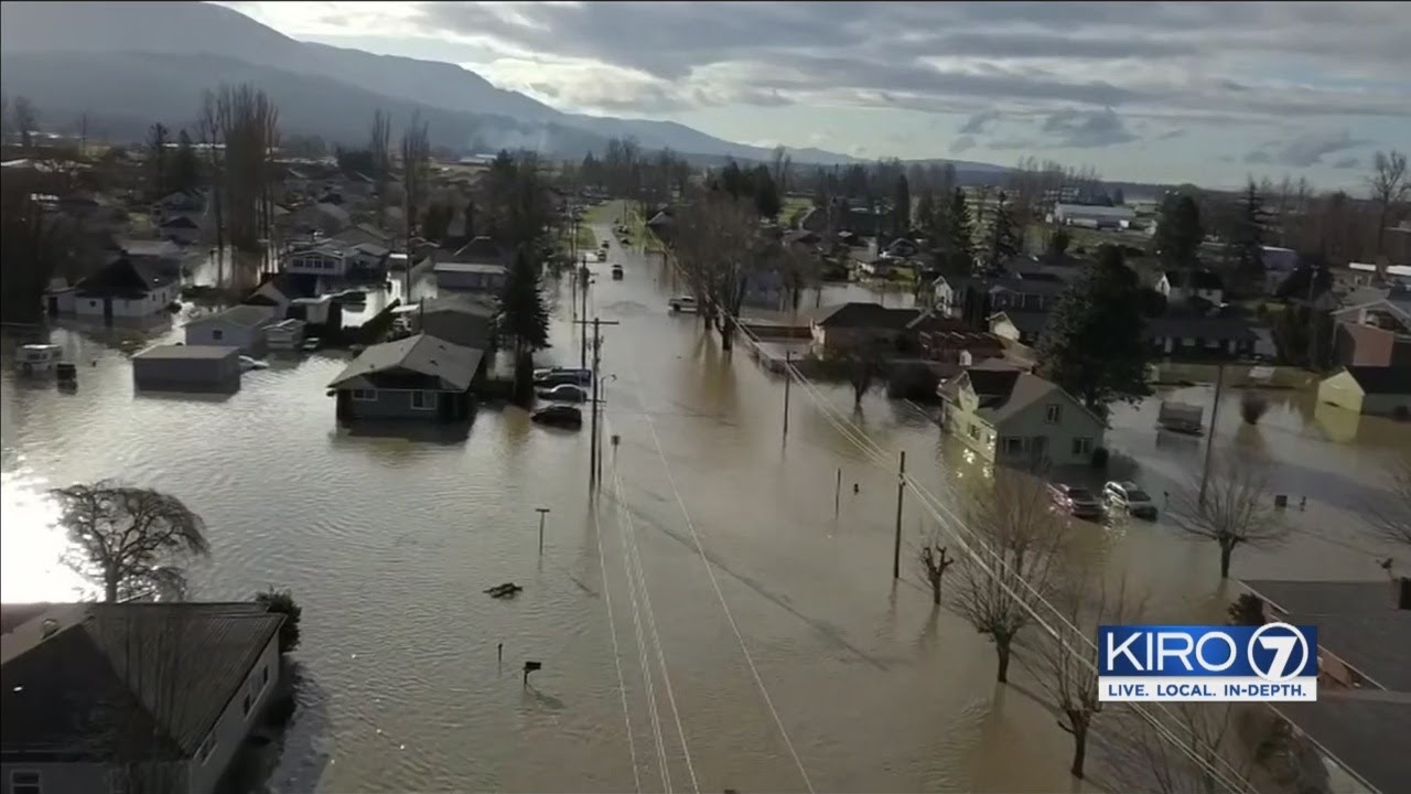 VIDEO North Sound city underwater after Nooksack River Floods YouTube
