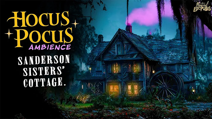 Hocus Pocus Halloween Night Ambience | 🎃 Sanderson Sisters’ Cottage