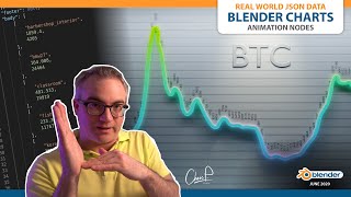 (2/2) Visualize Real-World JSON Data in Blender (3D Chart Animation Nodes Tutorial) BTC Bitcoin