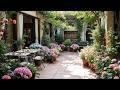 Backyard Garden Atmosphere With Cozy Jazz Music | Quiet Moments In Noisy Life to Focus