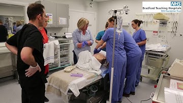 Real-time simulation scenario of a perimortem cesarean section
