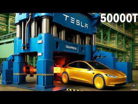 Elon Musk Shocks With Tesla 50,000T Giga Press Upgrades! Only 3.75s Per Unit!