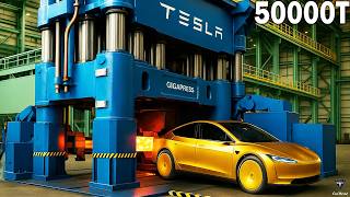 Elon Musk Shocks With Tesla 50,000T Giga Press Upgrades! Only 3.75s Per Unit!