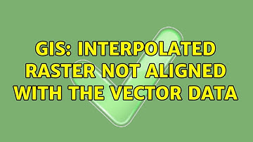 GIS: Interpolated raster not aligned with the vector data