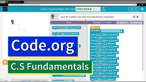 Drawing Shapes with Loops Part 9 Course D Code.org Tutorial with Answer