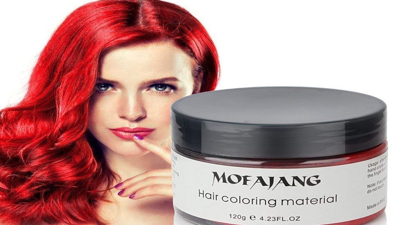 Mofajang Hair Color Wax Mud Dye Styling Cream DIY Coloring 7 Colors