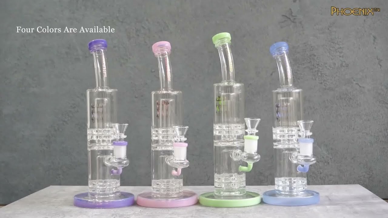 Phoenix Star 11.5 Inches Dab Rig PHX619, Double Showerhead Percs Included