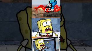 Spongebob &amp; McQueen escape from Choo Choo Charles! #coffindance #shorts #tileshop #spongebob