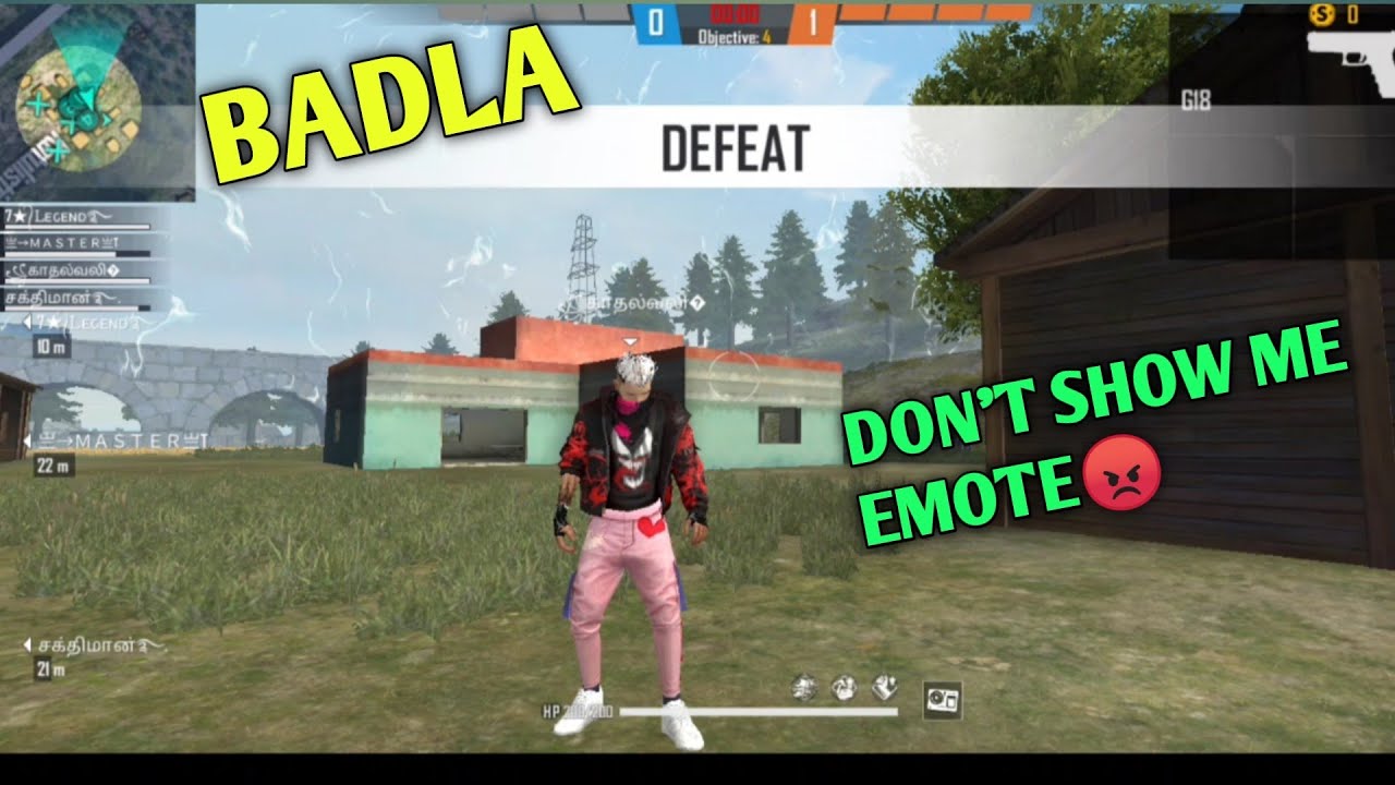 EMOTE KA BADLA ||DON'T SHOW ME EMOTE😡 ||FREE FIRE 🔥🔥 |garena free fire ...