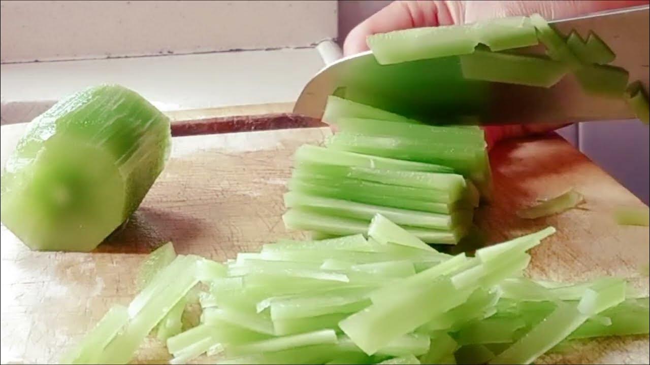 Celtuce / Stem lettuce / How to cook Stem lettuce YouTube
