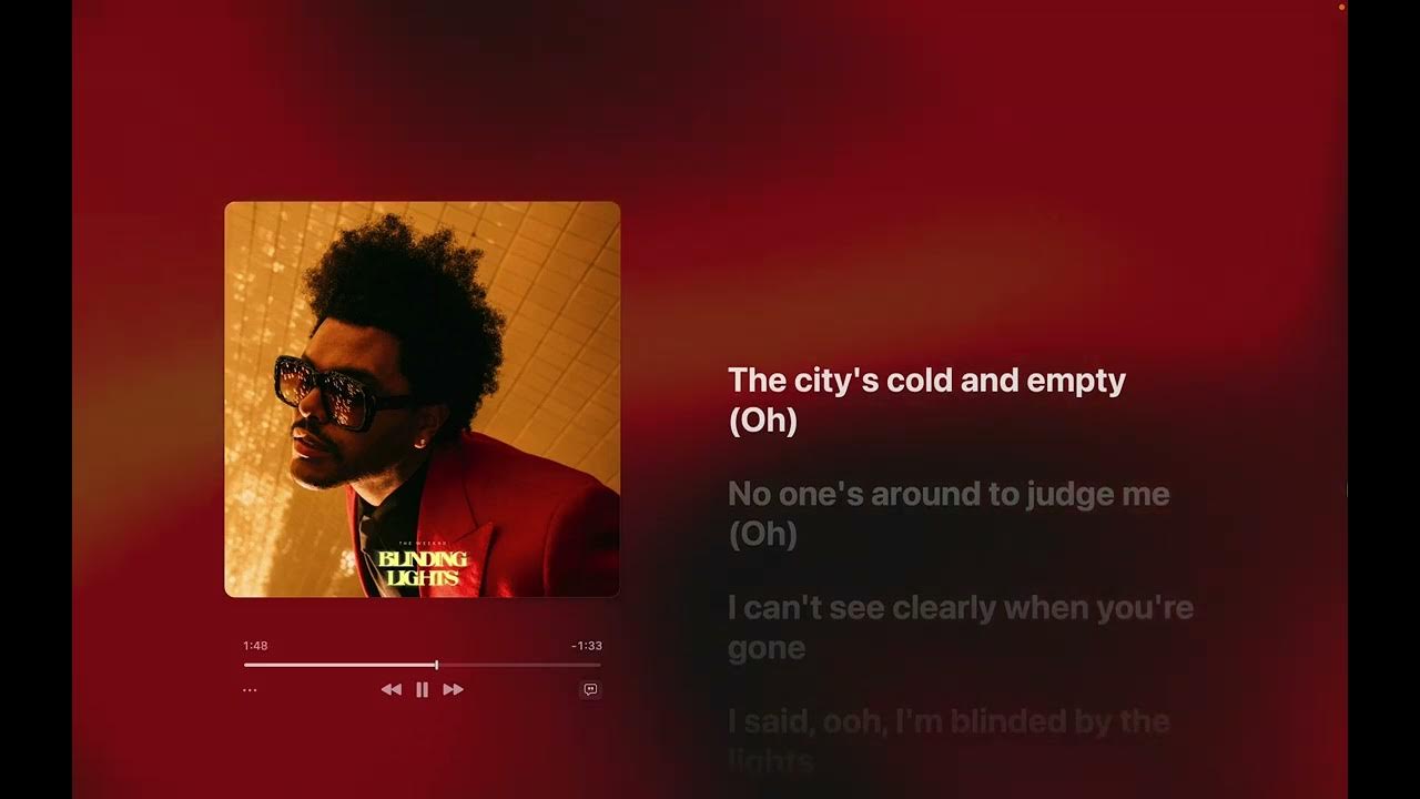 The Weeknd - Blinding Lights (Lyrics) The Weeknd - Blinding Lights (Lyrics)