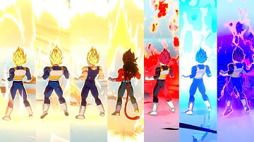 Vegeta All Transformations - Dragon Ball: Sparking! Zero