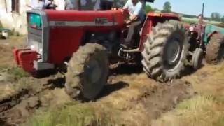 Traktori u blatu, izvlačenje Brezovica (Tractors in water and mud, drawing) - izvlačenje stajnjaka 2