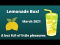 Unboxing Lemonade Box for March 2021, another winner!