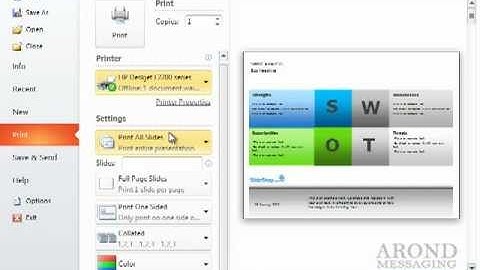 Using PowerPoint 2010 - Using Print Preview
