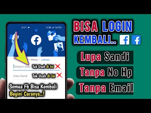 Cara Login Facebook Lupa Kata Sandi Email dan Nomor Hp Tidak Aktif