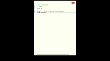 Email Extraction in Python | #shorts #alinionuttoader