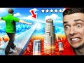 Crossing GLASS BRIDGE Over LAVA TSUNAMI In GTA 5 (Secret)