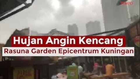 Viral, Video Hujan Angin Kencang Rasuna Garden, Kuningan
