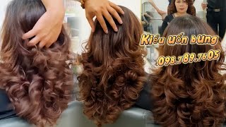 Tóc uốn cho người lớn tuổi thích hợp cho U40-U60  hairdressing trung_master đàotạonghề