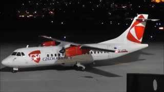 Special Czech Airlines Atr42-500 Ok-Kfn Engine Start Up And Taxi At Innsbruck Airport