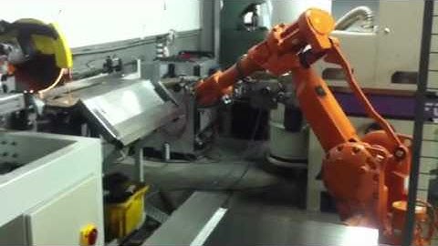Climainox abb robot cut and polish Stainless steel tube