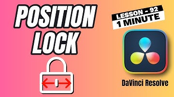 How to Lock the Position of All Tracks in 1 Click - Lesson 92 DaVinci Resolve Tutorial