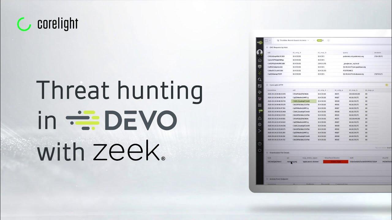 Threat hunting in Devo with Zeek YouTube