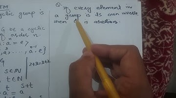 Every cycle group is abelian by Shahzad Ahmed. #grouptheory