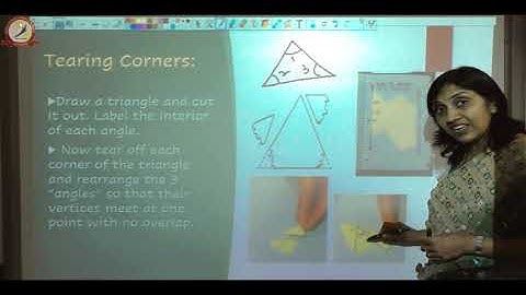 Angle Sum Property of Triangle using GeoGebra