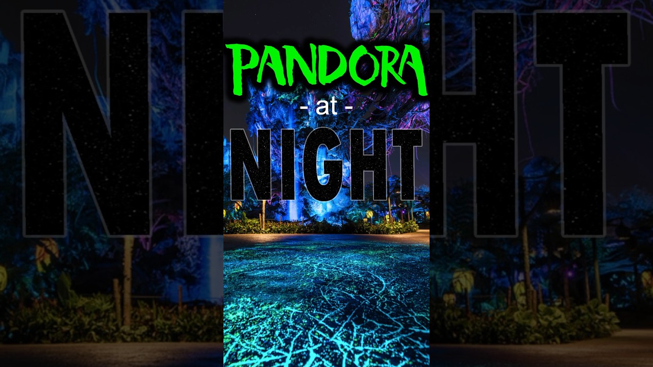 Pandora at Night is the best part of Animal Kingdom! 
