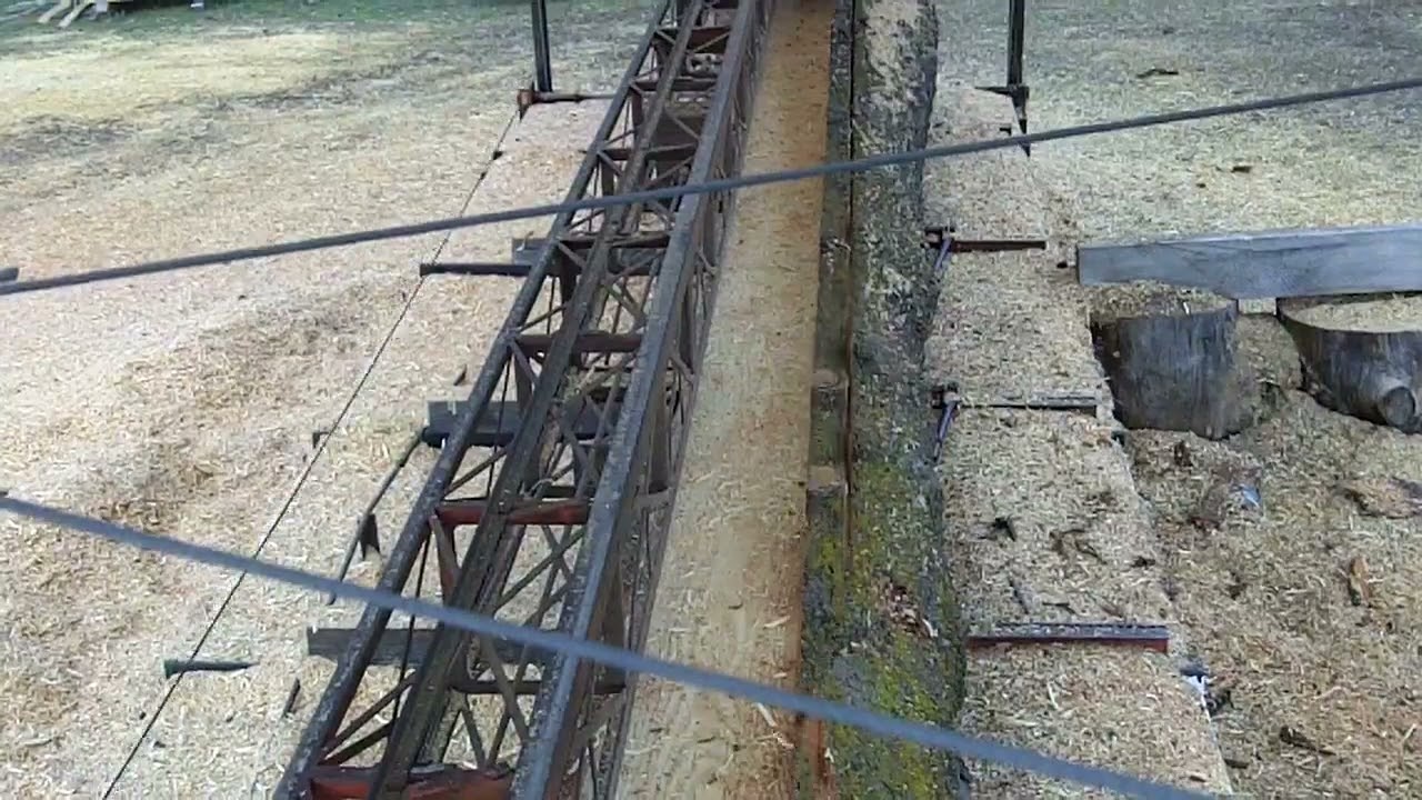 # 15    2x8 boards 19.5 feet long Red Fir on mobile dimension saw mill