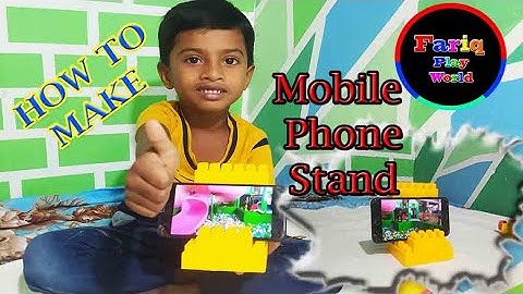 how to make a phone stand / PLAY live Building Blocks phone stand | Building Block mobile stand