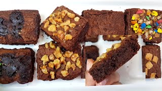 Assorted Fudgy Brownies recipe - Best Walnut Brownie - Chocolate brownies recipe - Tips & Tricks