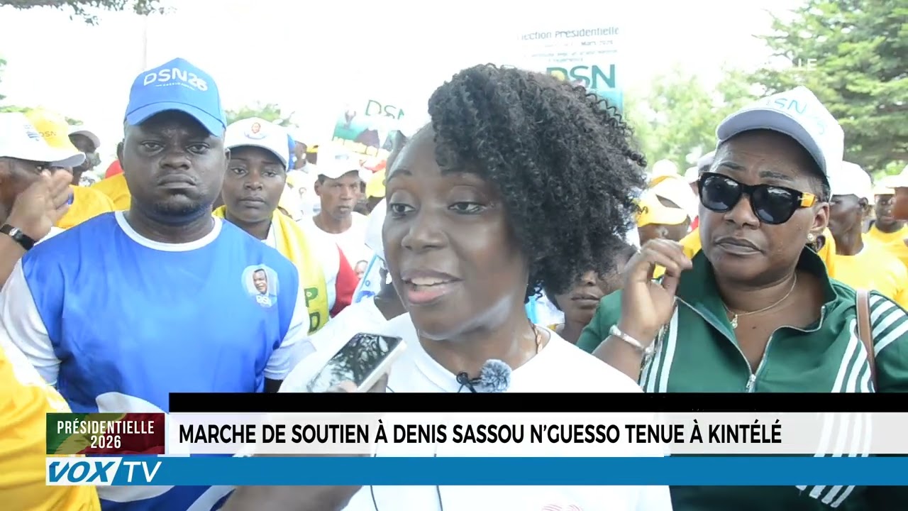 Marche de soutien à Denis Sassou N’GUESSO tenue à Kintélé