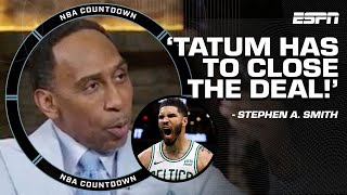 Stephen A. on Jayson Tatum's validity as a STAR 🗣️ 'He HAS to CLOSE THE DEAL' | NBA Countdown