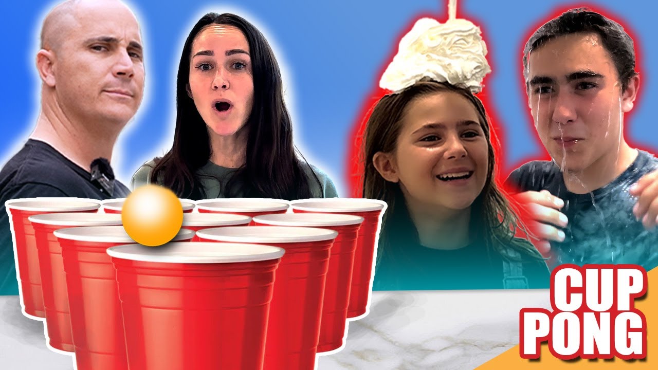 Gymnast Family Takes On The Ultimate Cup Pong Challenge